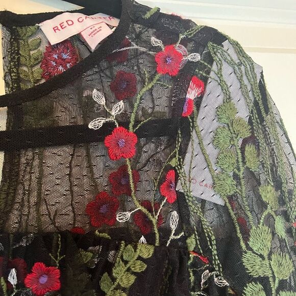 NWT RED CARTER EMBROIDERED FLORAL BLOUSE - Picture 9 of 10